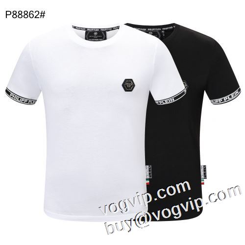 最安値人気2023 フィリッププレインコピーブランド半袖Tシャツ2色可選 PHILIPP PLEIN偽物ブランド上品上質
