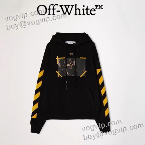 ブランドコピー専門店 人気 ランキング オフホワイト OFF-WHITE 2023秋冬新作登場 パーカー 2色可選 厚手の生地 防寒 メンズ 秋 秋服