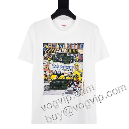 ブランドコピー 春夏に最も需要のある シュプリーム Supreme SS23 Manhattan 半袖Tシャツ 乾きやすい