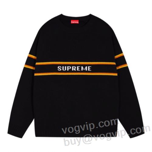 偽物ブランド 超目玉 2023秋冬 シュプリーム SUPREME しっかり暖かな感じ ニットセーター 4色可選