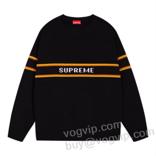 偽物ブランド 超目玉 2023秋冬 シュプリーム SUPREME しっかり暖かな感じ ニットセーター 4色可選