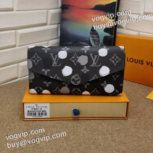 レディース レザー 本革 薄型 薄い シンプル パステル 大人気再登場 2023 ルイ ヴィトン LOUIS VUITTON ブランドスーパーコピー M81980 レディース 長財布 大容量