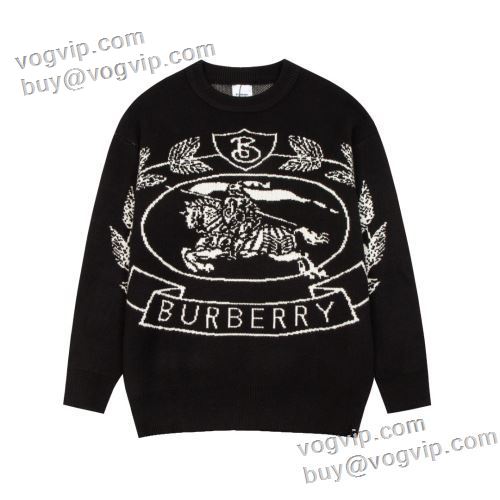 爆買い2023 ニットセーター 2色可選 メンズ ハイネック タートルネック 長袖 バーバリー偽物ブランド BURBERRY 強い魅力を感じる一枚