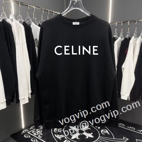 上品に着こなせ 2023秋冬 セリーヌコピー CELINE プルオーバーパーカー 防寒 暖かい あったか 秋 2色可選