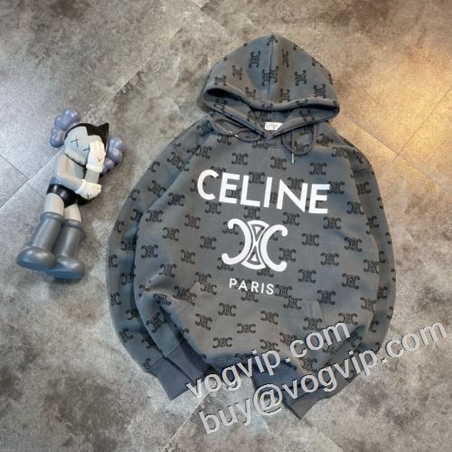 日本未入荷モデル ブランド服 コピー おしゃれさ抜群パーカー 2023秋冬 セリーヌ CELINE パーカー 2色可選