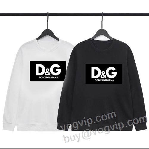 VOGブランドコピー 大絶賛の履き心地! 2023最新 ドルチェ＆ガッバーナ Dolce&Gabbana プルオーバーパーカー 2色可選 秋のお出かけに最適