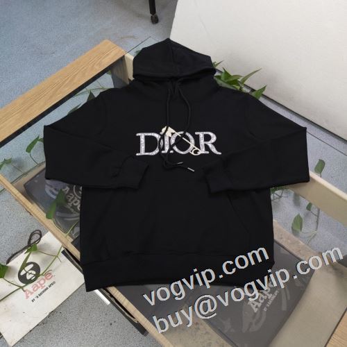 高級感演出 2023秋冬 ディオール DIOR 最安値に挑戦パーカー ブランド コピー 2色可選