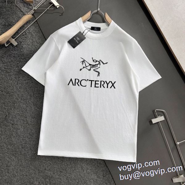 存在感◎ 2024高級品 通販 ARC'TERYXブランドスーパーコピー 着回し度抜群 アークテリクス 半袖Tシャツ 2色可選