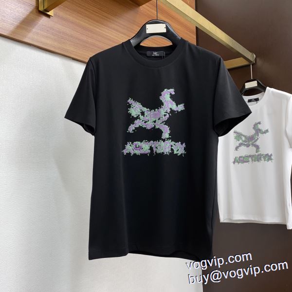 半袖Tシャツ 上質 大人気！ 2色可選 アークテリクス ブランドコピー代引き専門店 2024高級品 通販 縦には伸びにくい