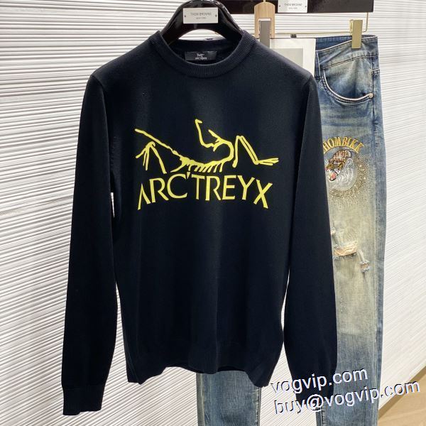 最旬アイテム ニット セーター 2色可選 アークテリクス コピー ブランド 2024驚きの破格値人気 優しく柔らかな肌触りのコットン混セーター