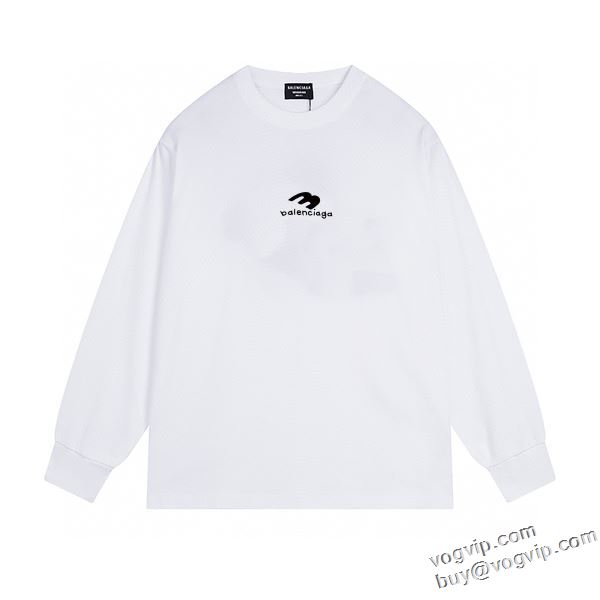 先行販売 バレンシアガ コピー 長袖Tシャツ 2色可選 バリエーションに富む 2024年モデル入荷