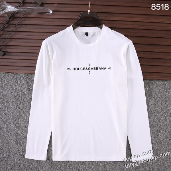 めちゃくちゃお得  2024秋冬季超人気 ドルチェ＆ガッバーナ スーパーコピー 長袖Tシャツ 3色可選 吸汗性に優れ