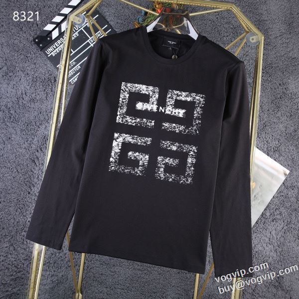 2024秋冬季超人気 ジバンシィ スーパーコピー 柔らかい手触り 長袖Tシャツ 3色可選 高品質 人気