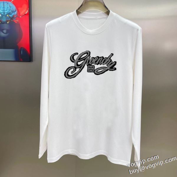 海外セレブ愛用 2024お買い得セール ジバンシィ GIVENCHYコピー ブランド 長袖Tシャツ 優しく柔らかな肌触り 2色可選