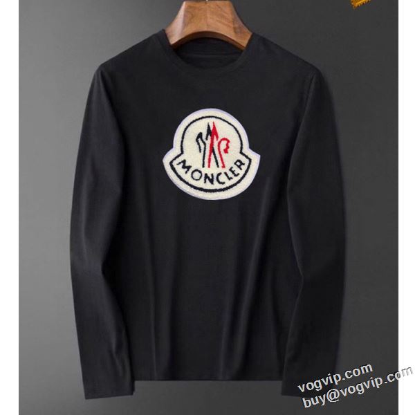 セレブ風 長袖Tシャツ 2色可選 モンクレール MONCLER スーパーコピー 激安 2024お買い得新作 ボタンレス 抗菌 防臭