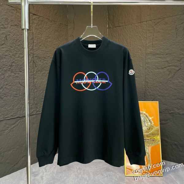 強い魅力を感じる一枚 モンクレール MONCLER 2024超人気新品 マットで高級感ある、上質な風合い スーパーコピーサイト 長袖Tシャツ 2色可選