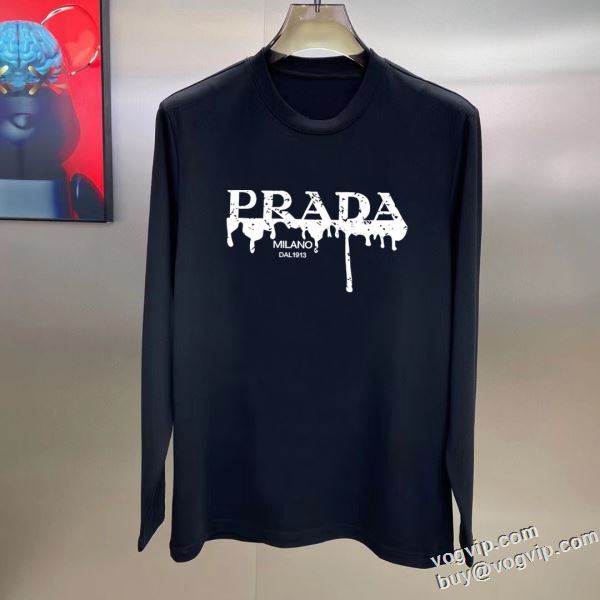 機能性も備えたアイテム プラダ PRADA スーパーコピー 激安 2024新作登場 高級感漂わせる 長袖Tシャツ 2色可選