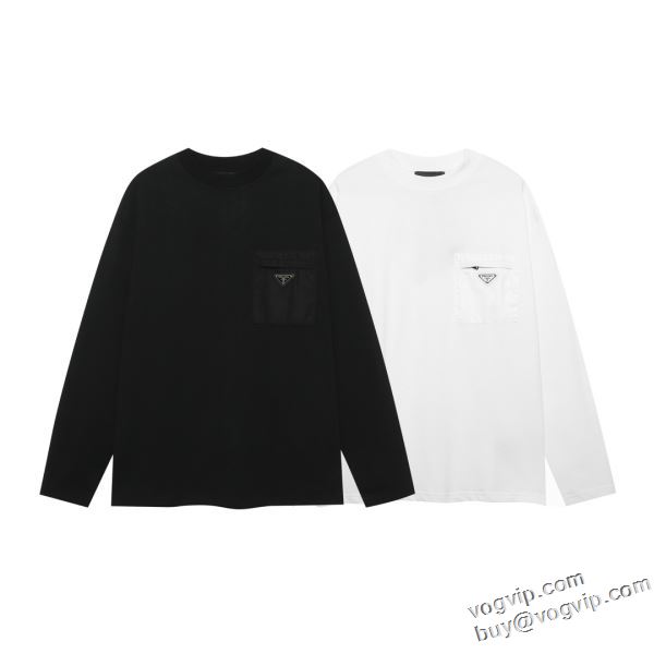 プラダ PRADA ランキング1位 2024超激得新作 最高品質のブランドコピー専門店 長袖Tシャツ 2色可選 体の運動機能を助け