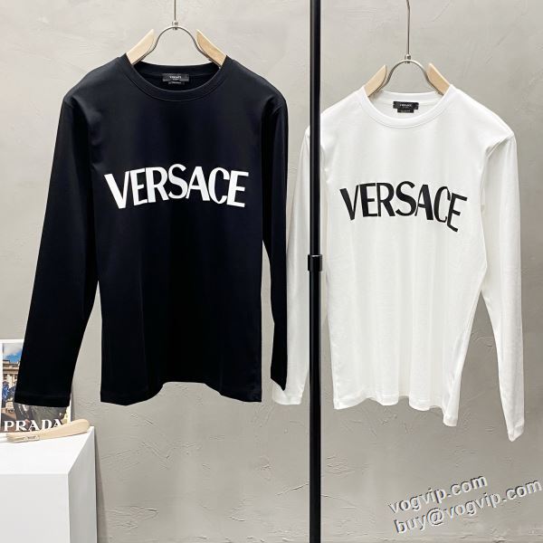 大絶賛の履き心地! ヴェルサーチ コピーブランド 長袖Tシャツ 使い勝手抜群 2色可選 2024新作登場
