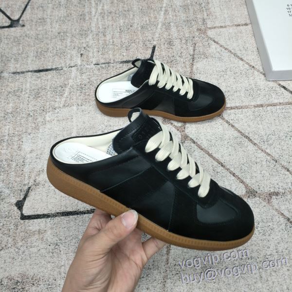 今からの季節にピッタリ！ Maison Margiela コピー 商品 販売 2025秋冬季新作 スニーカー マルタン マルジェラ フラットシューズ 2色可選