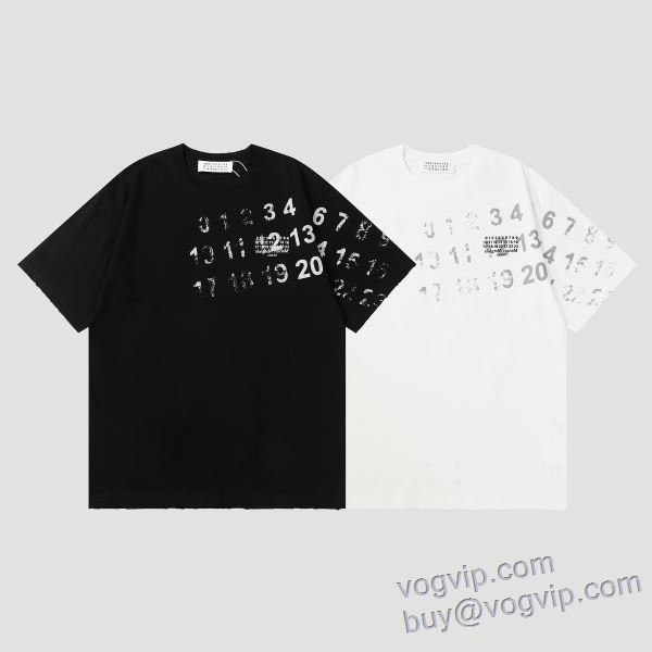 2025新作登場 マルタン マルジェラ Maison Margielaスーパーコピー 半袖Tシャツ 2色可選 着心地抜群