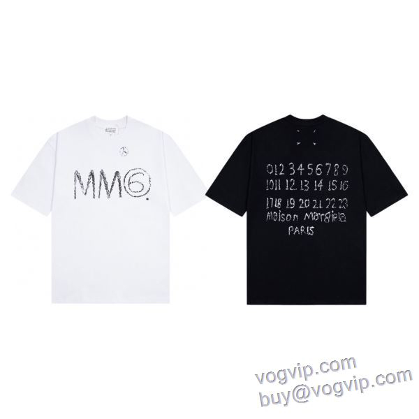 2025品質保証高品質 マルタン マルジェラ Maison Margielaブランドコピー 半袖Tシャツ 2色可選 上品な輝きを放つ形