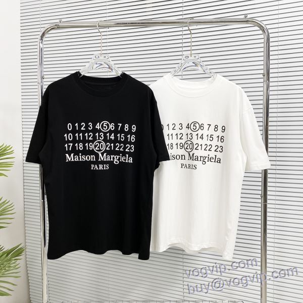 実用性に溢れるアイテム スーパーブランドコピー品質保証 2025新商品！ 半袖Tシャツ 2色可選 マルタン マルジェラ Maison Margiela
