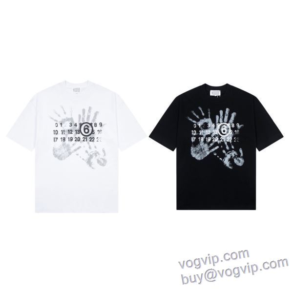 圧倒的な高級感 2025爆買い最新作 マルタン マルジェラ Maison Margiela偽物ブランド 半袖Tシャツ 2色可選