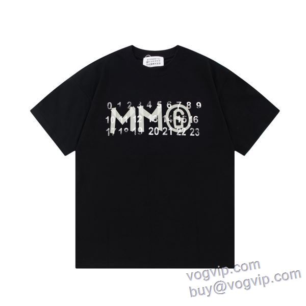 可愛く上品な雰囲気 半袖Tシャツ マルタン マルジェラ Maison Margiela 2025春夏 2色可選 スーパーコピー 優良サイト
