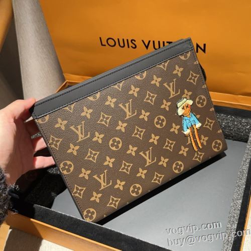 高級感ある ルイ ヴィトンブランド コピー LOUIS VUITTON 2024春夏 セカンドバッグ ポーチ 高級本革