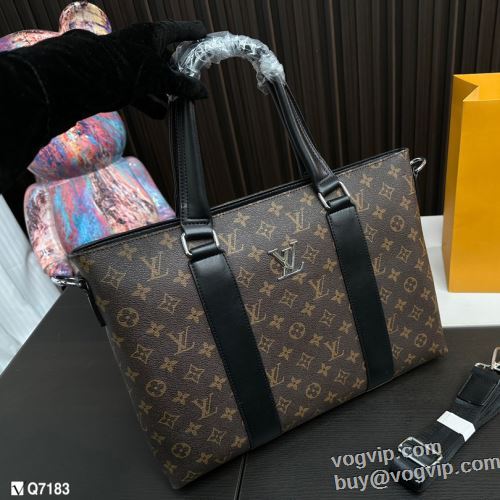 人気定番最新作 ルイ ヴィトン LOUIS VUITTON デザイン性の高い 2024ビジネスバッグ スーパーコピー 2色可選