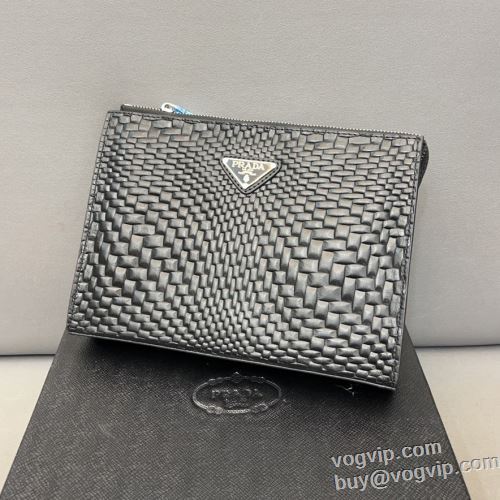 目玉商品 スーパーコピー 優良サイト 2024年モデル入荷 プラダ PRADA セカンドバッグ ポーチ 大人 おしゃれ バッグ 鞄 軽量 ダブルファスナー 本革