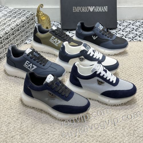 超人気美品◆ 2024最新入荷 スニーカー アルマーニ偽物ブランド ARMANI 5色可選 防水機能に優れ