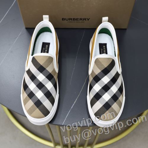 大注目！ バーバリー コピー BURBERRY 2024超人気新品 大人の雰囲気抜群 スリップオン カジュアルシューズ 3色可選