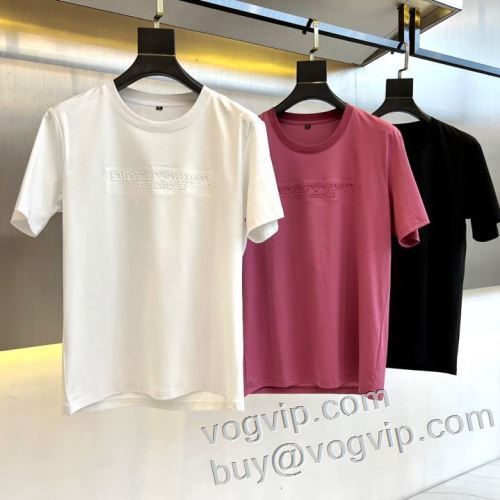お買得 アルマーニスーパーコピー 3色可選 2024年モデル入荷 半袖Tシャツ 柔らかい手触り