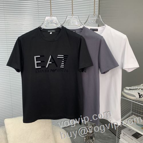 超レア 半袖Tシャツ 3色可選 クールビズ アルマーニブランドスーパーコピー 2024年モデル入荷