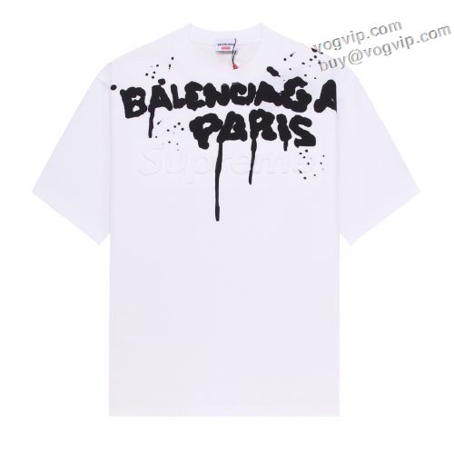 2年以上連続１位獲得 2024春夏 ブランド コピー バレンシアガ BALENCIAGA X Supreme デザイン性の高い 半袖Tシャツ 3色可選