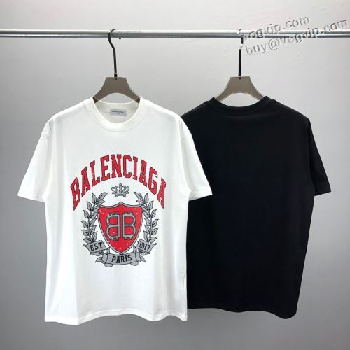 大人のセンスを感じさせる BALENCIAGA 体の運動機能を助け 2024夏季 バレンシアガブランド コピー 半袖Tシャツ 2色可選