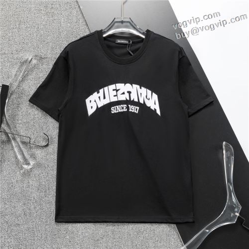 肌触りのいい 2024最新入荷 バレンシアガブランドコピー BALENCIAGA 半袖Tシャツ 2色可選 快適な着心地