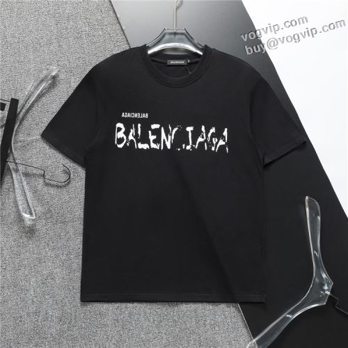 大絶賛！ VOGブランドコピー 2024最新入荷 バレンシアガ BALENCIAGA 半袖Tシャツ 肌に馴染みやすい 2色可選