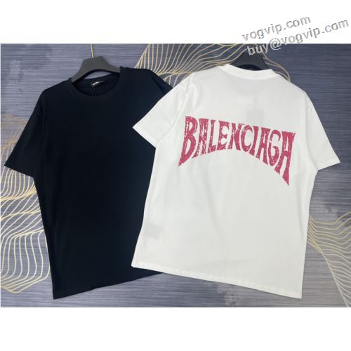 流行り 偽物ブランド バレンシアガ BALENCIAGA 半袖Tシャツ 2色可選 着心地満点 2024HOT人気セール
