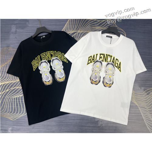 SALE!今季 コピー 2024新作登場 バレンシアガ BALENCIAGA 半袖Tシャツ 2色可選 体の運動機能を助け