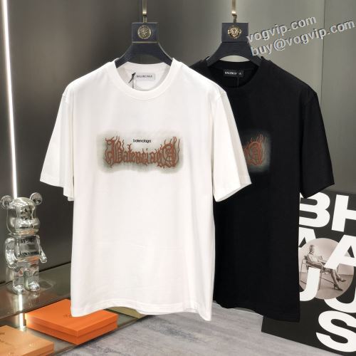 大特価 2024新作登場 完売品！ バレンシアガ BALENCIAGA 半袖Tシャツ スーパーコピー 優しいフィット感 2色可選