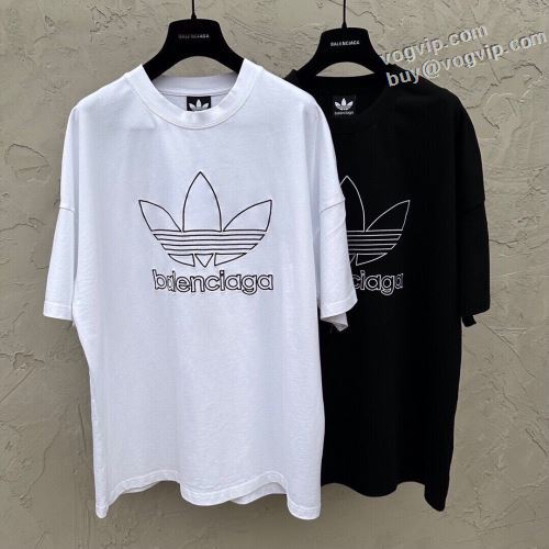 大人のおしゃれに 2024大人気 縦には伸びにくい バレンシアガ BALENCIAGA 半袖Tシャツ 2色可選 スーパーコピー 激安