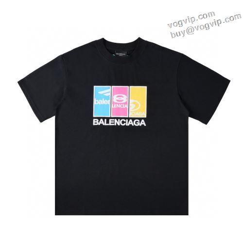 超人気美品◆ バレンシアガ BALENCIAGA 半袖Tシャツ 2024最新作品質保証 3色可選 クールビズ 人気スーパーコピーブランド