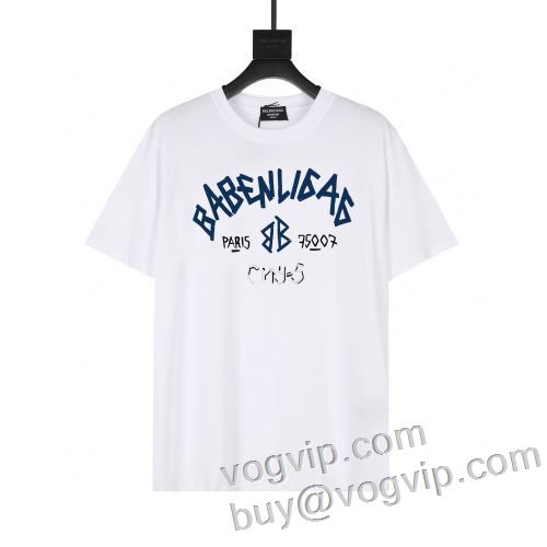 上質 大人気！ 2024春夏新作 バレンシアガブランドスーパーコピー BALENCIAGA 半袖Tシャツ 2色可選