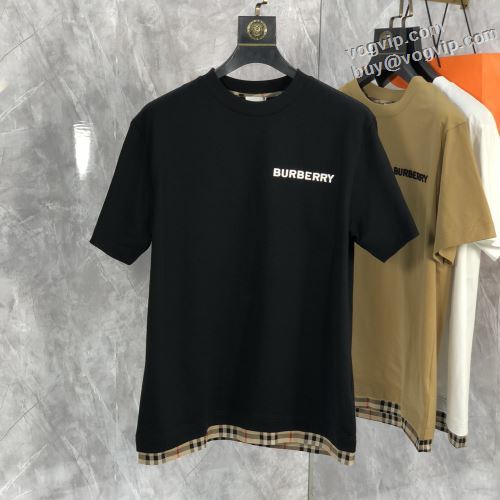 人気新品★超特価★ バーバリー BURBERRYブランド コピー 2024夏季 半袖Tシャツ 優しいフィット感 3色可選