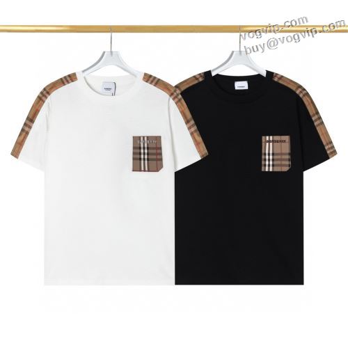 人気ブランド バーバリーコピーブランド BURBERRY 2024最新入荷 肌に馴染みやすい 半袖Tシャツ 2色可選