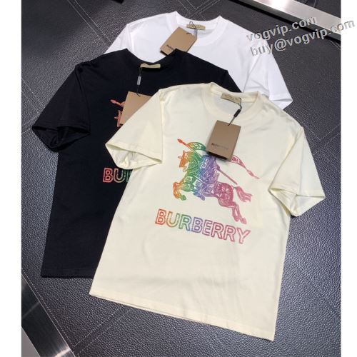 今一番HOTな新品 半袖Tシャツ 2色可選 カジュアル系ファッションの定番アイテム バーバリー BURBERRY スーパーコピー 優良サイト