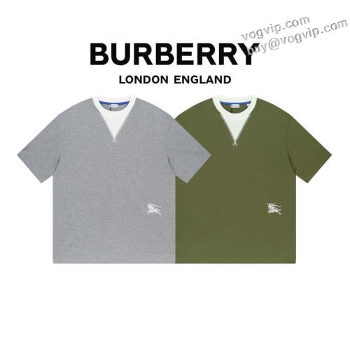 日本未入荷モデル 2024爆買い新品 半袖Tシャツ 2色可選 バーバリー BURBERRY スーパーコピー激安市場直営店 新作のプリントTが登場！